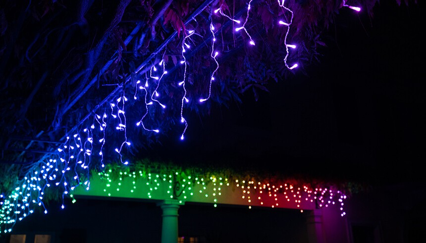 twinkelende ijspegels lichten