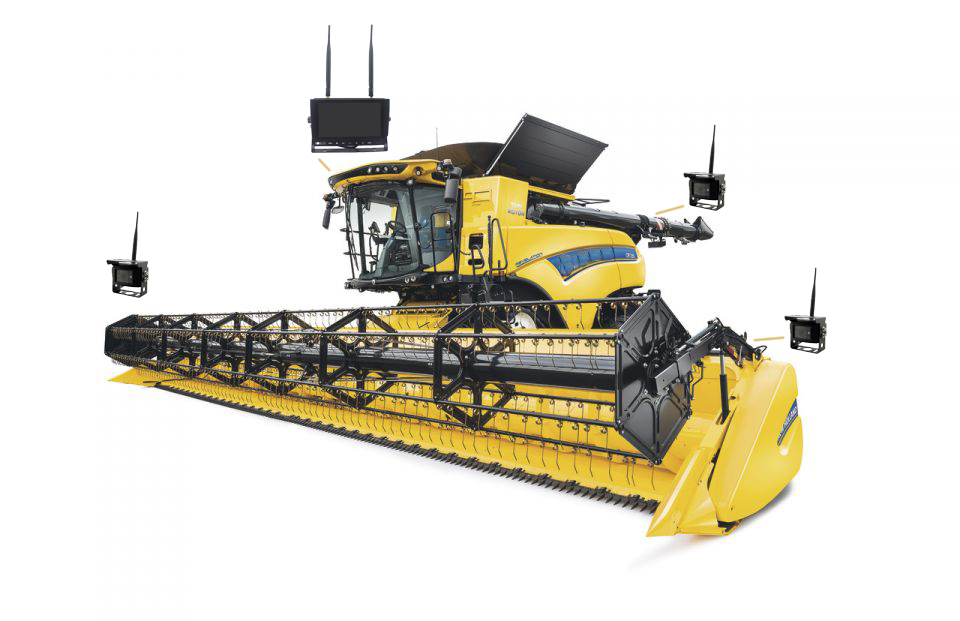 achteruitrijcamera harvester