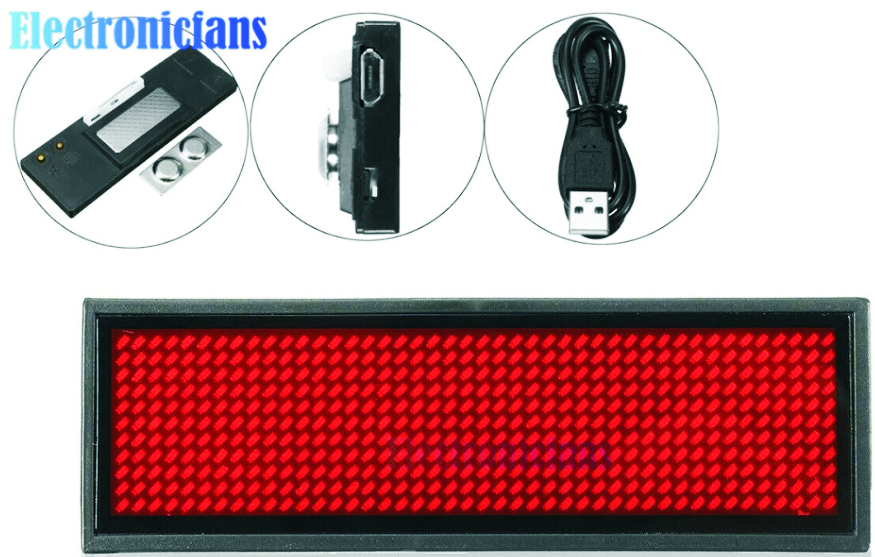 LED-naambadge Bluetooth