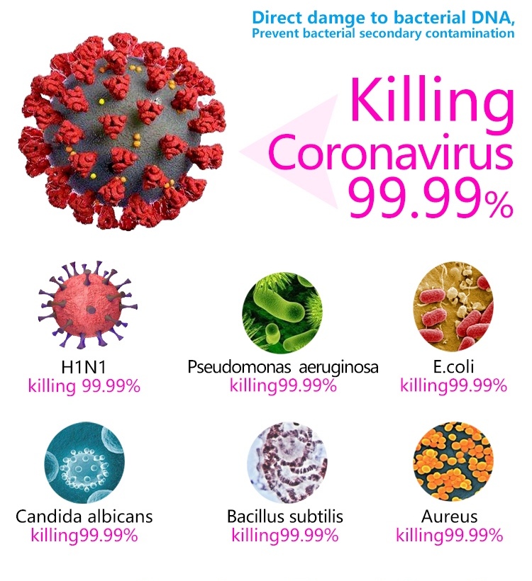 vernietiging van bacteriën en virussen