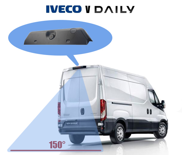 parkeercamera in het achterremlicht IVECO DAILY 2014