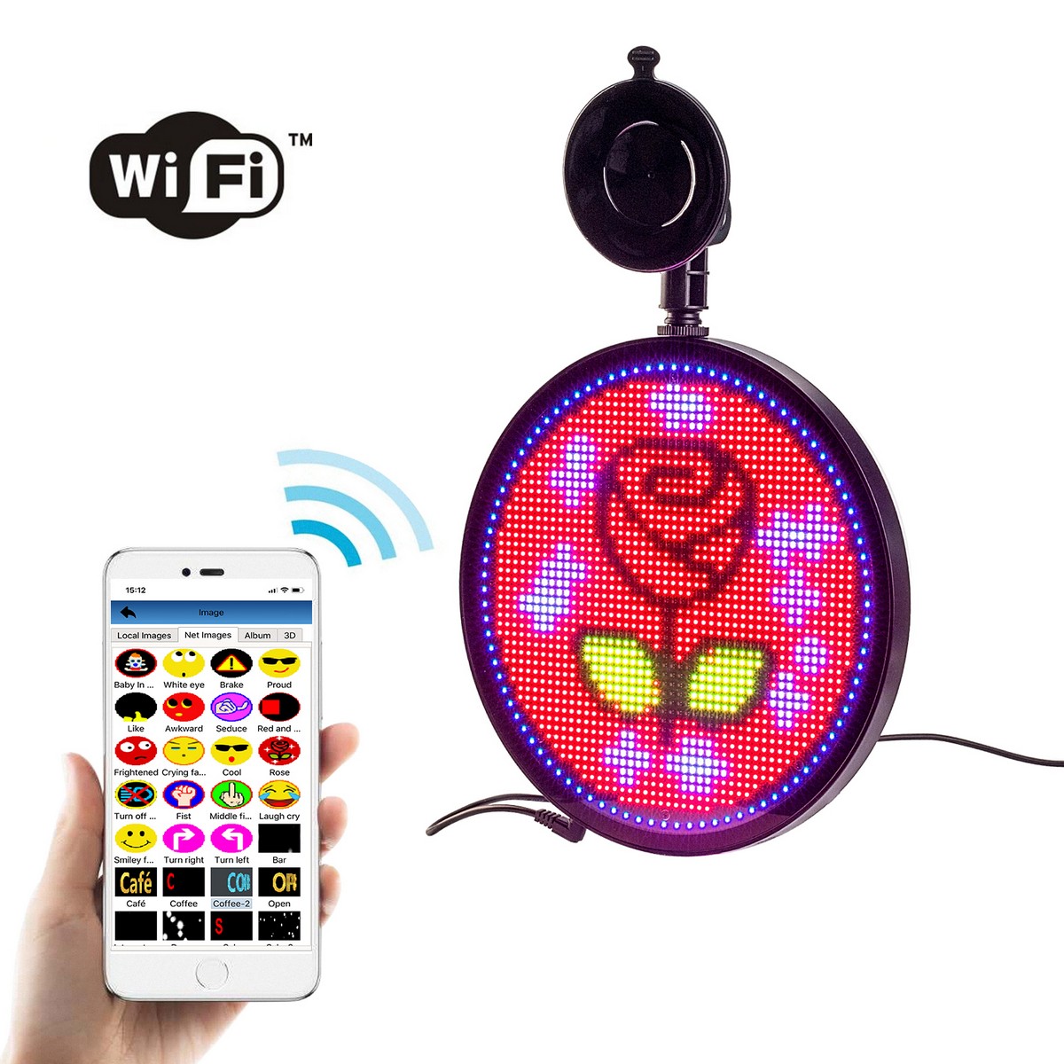 auto led scherm emoji-display