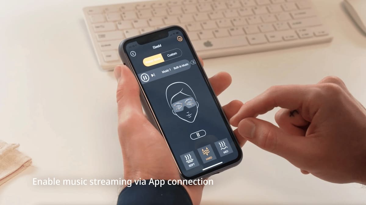 Moderne massagebril met intelligente Bluetooth-verbinding