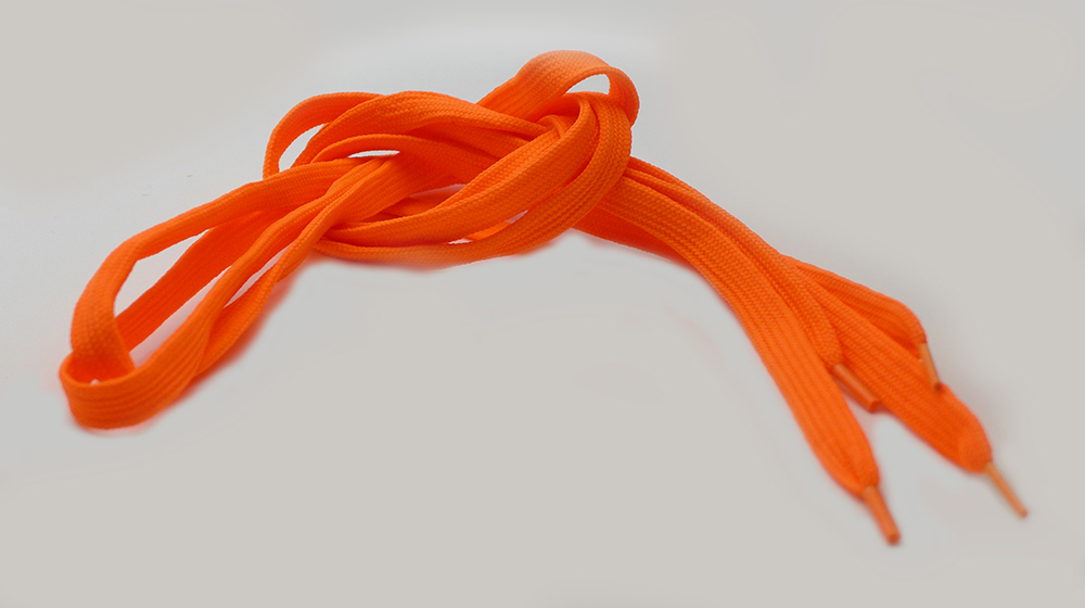 neon oranje veters