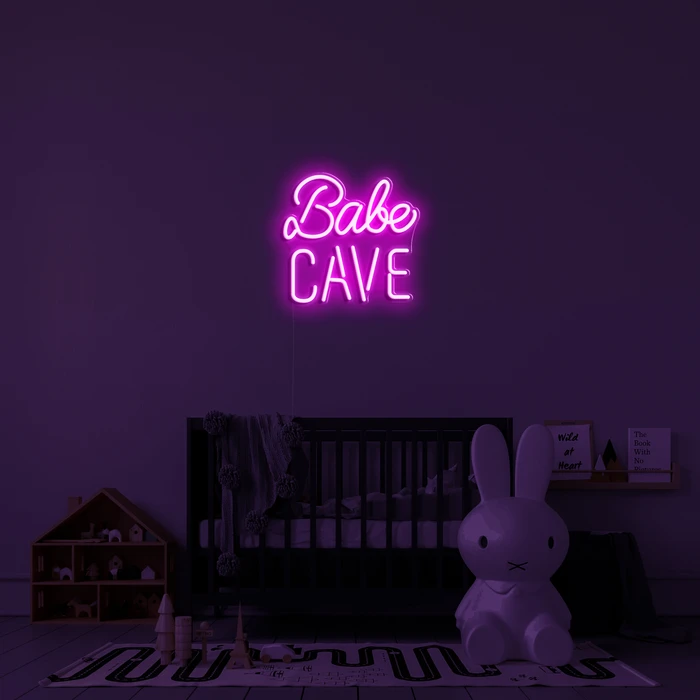 3D LED-borden aan de muur naar het interieur - Babe cave