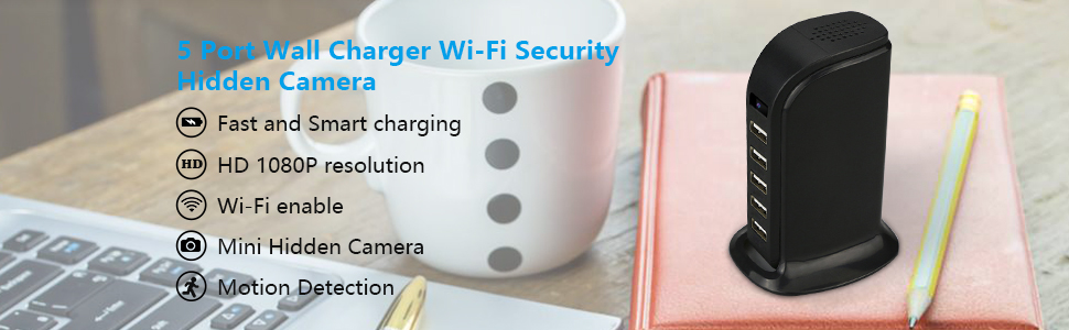 wifi-camera in usb-voedingsadapter