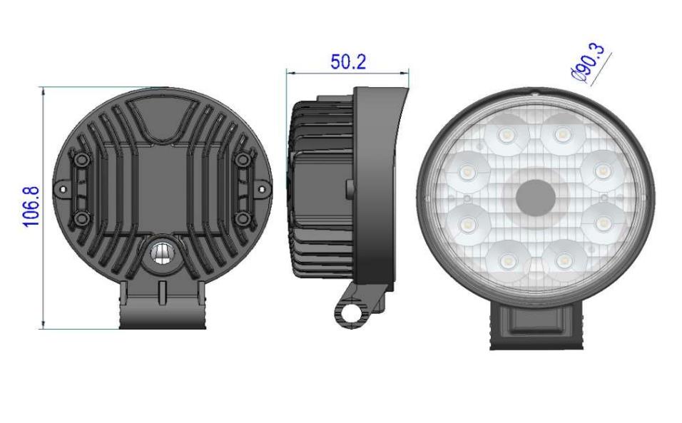 werklamp met camera voor in de auto