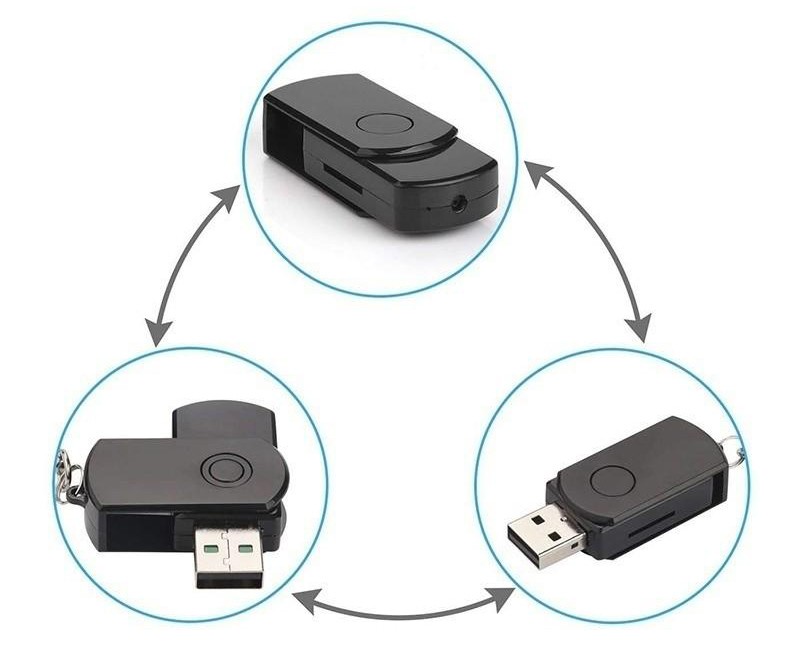 Mini-spioncamera met ingebouwde oplaadbare batterij - usb-schijf