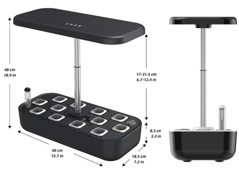 led kweeklampset 12 planten