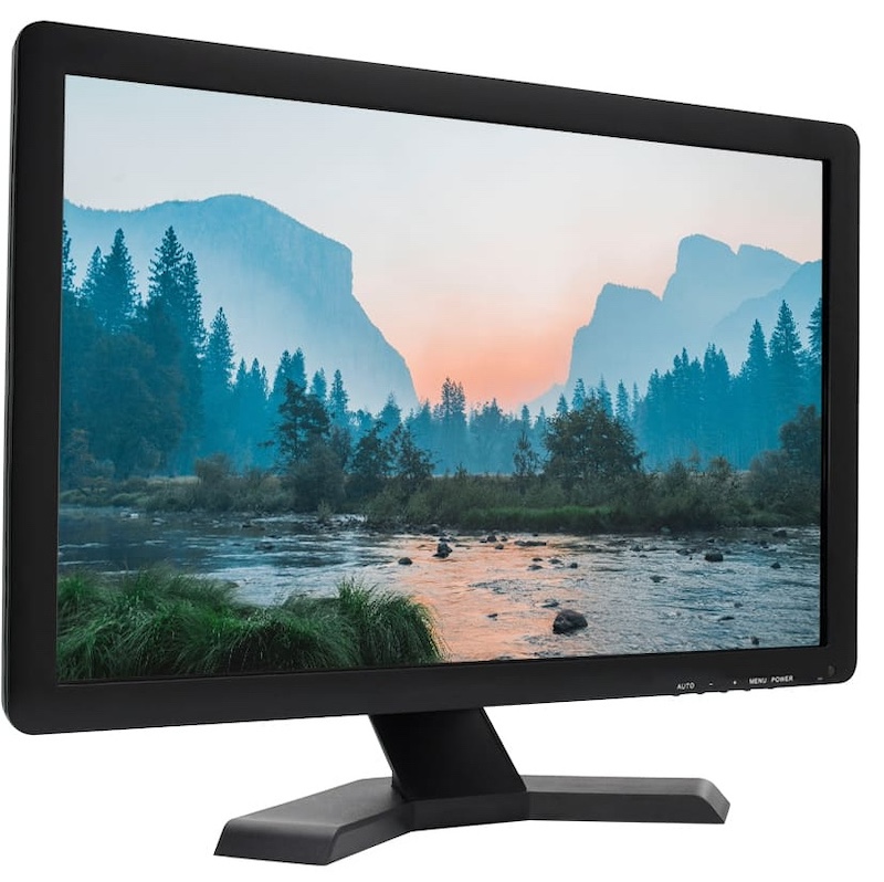 LCD LED-monitor met ingebouwde luidsprekers bnc-monitor