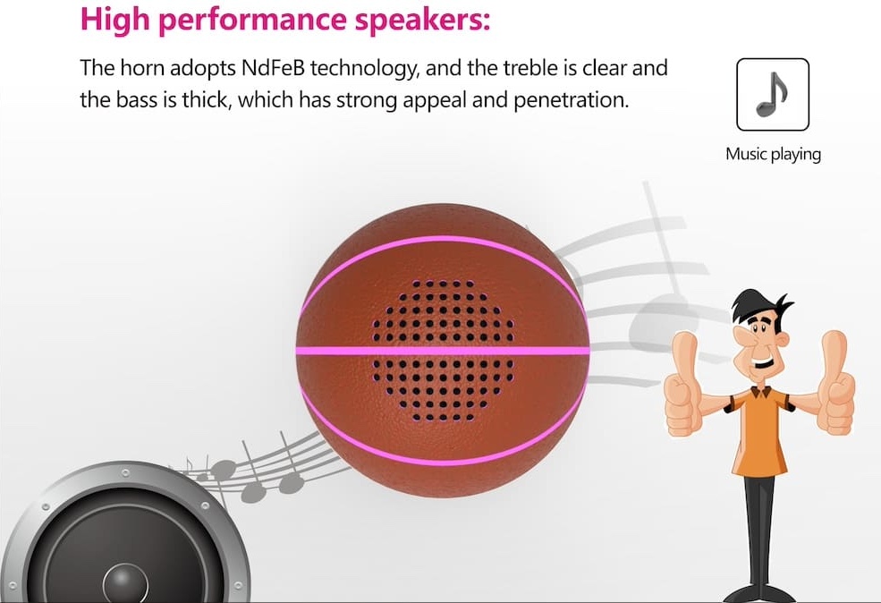 speaker bal basketbal draagbare mini-luidspreker