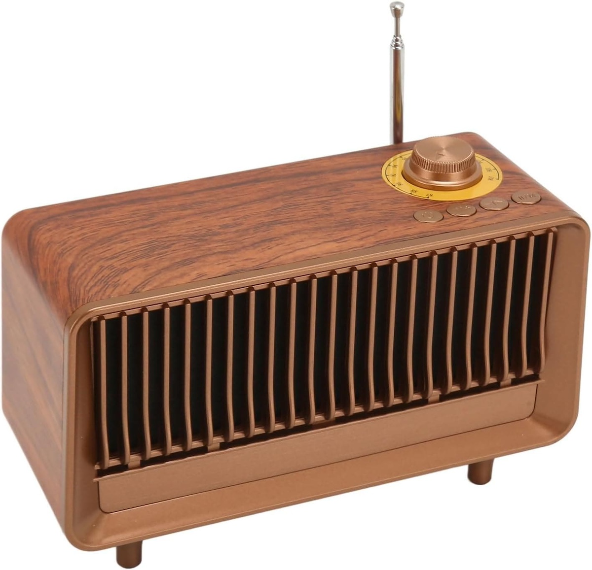 Bluetooth radio retro vintage stijl gemaakt van hout