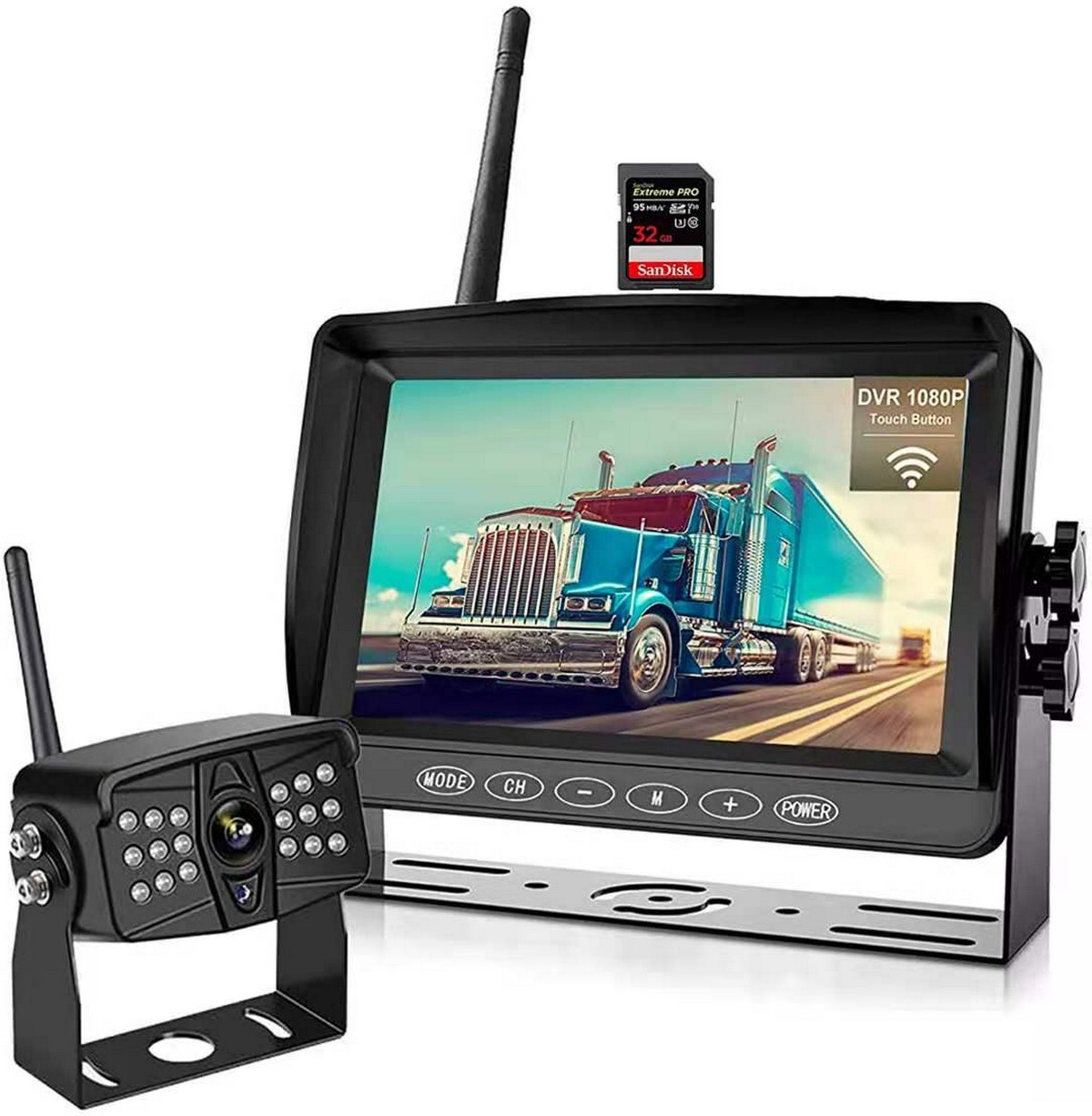 draadloze back-up set camera monitor wifi