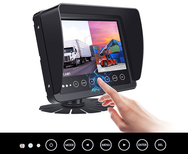 waterdichte 7 inch monitor voor boot auto jacht