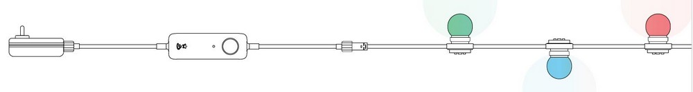 kleurrijke wifi led-lampen