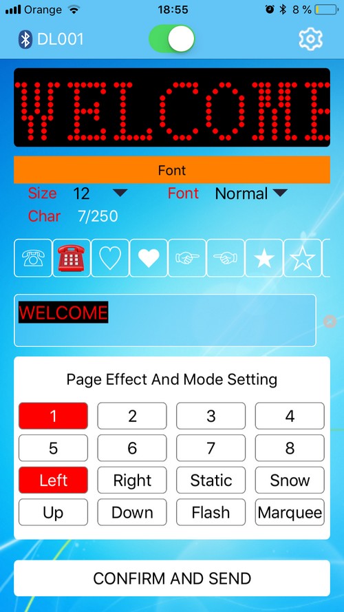 auto led display app