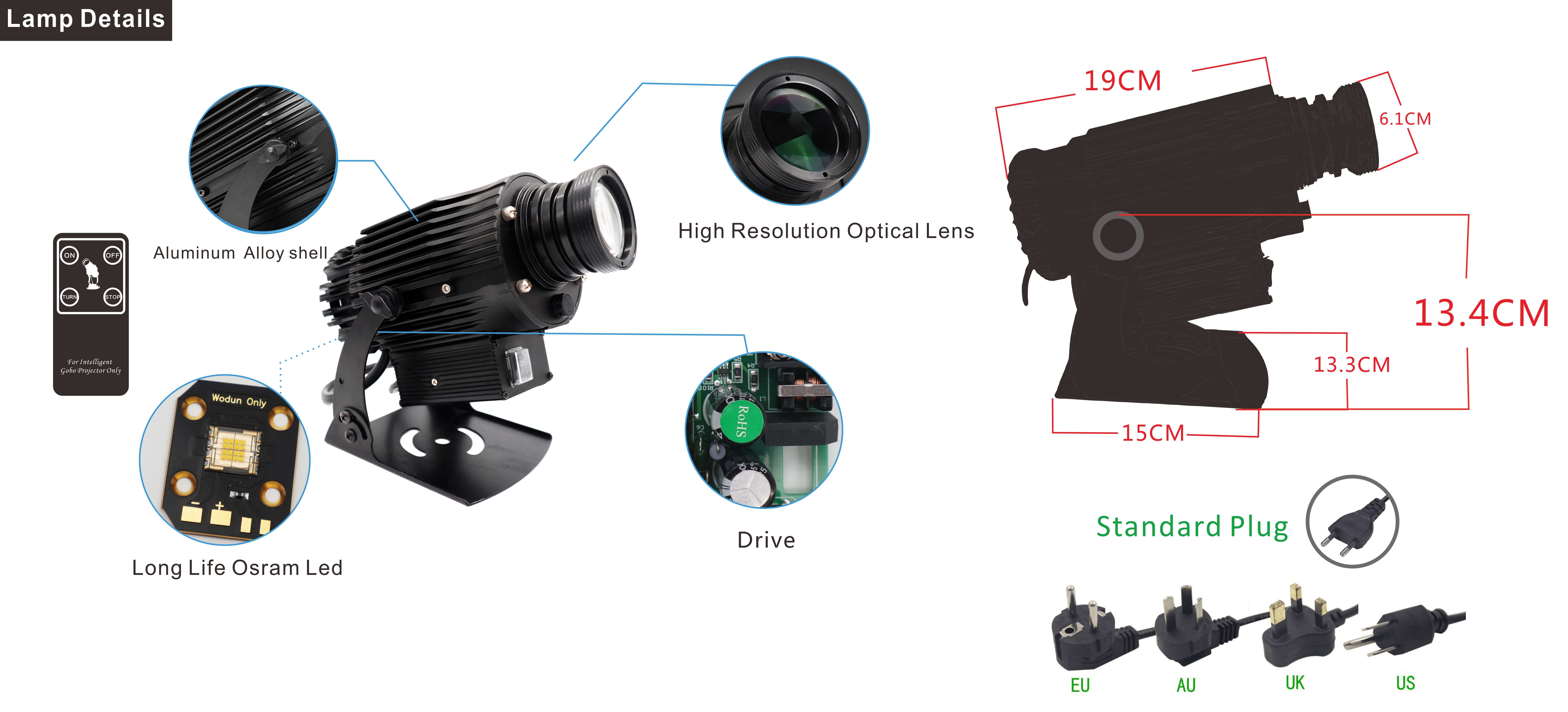 roterende hd-logoprojector