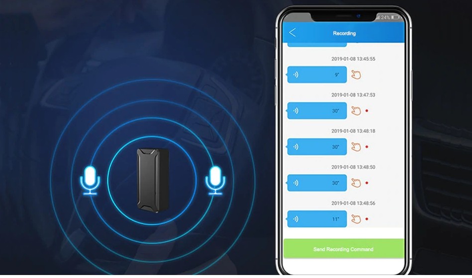 spraakopname gps-tracker