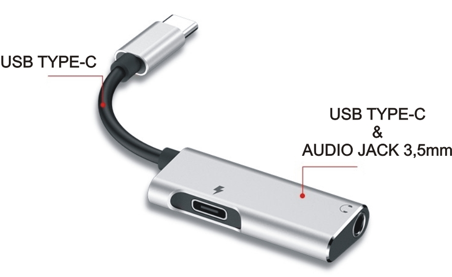 hub usb-c naar audio