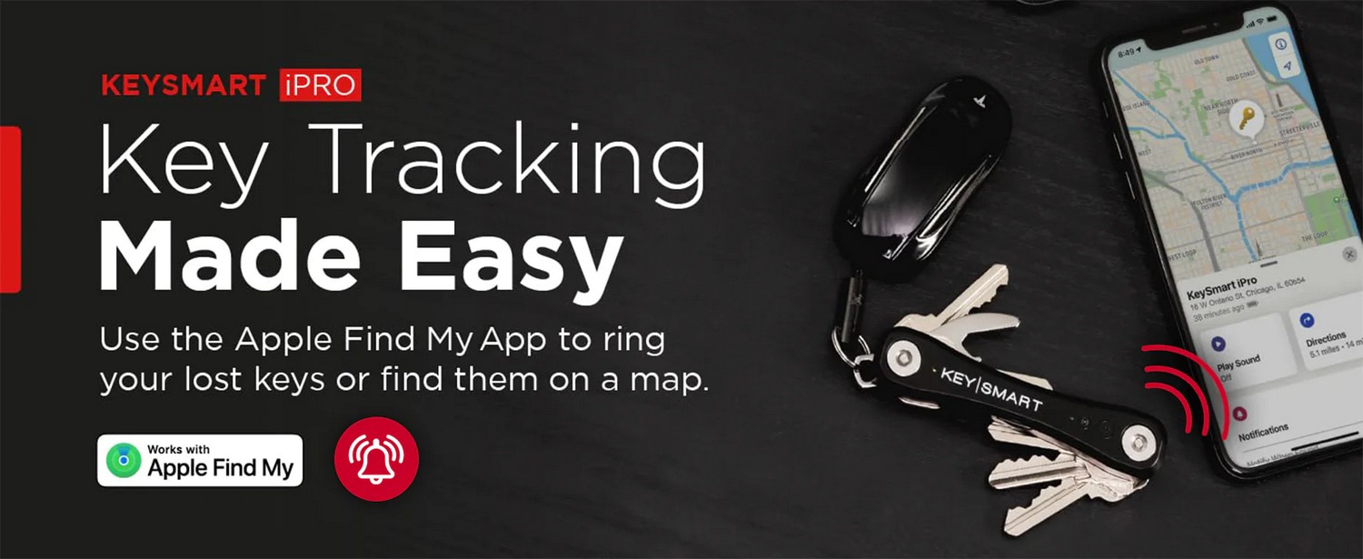 KeySmart iPro - sleutelorganizer voor iPhone - Apple Find My App