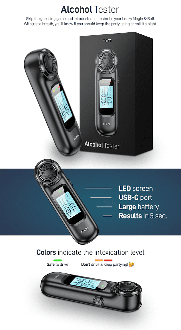 alcoholtester - meting van alcohol in de adem