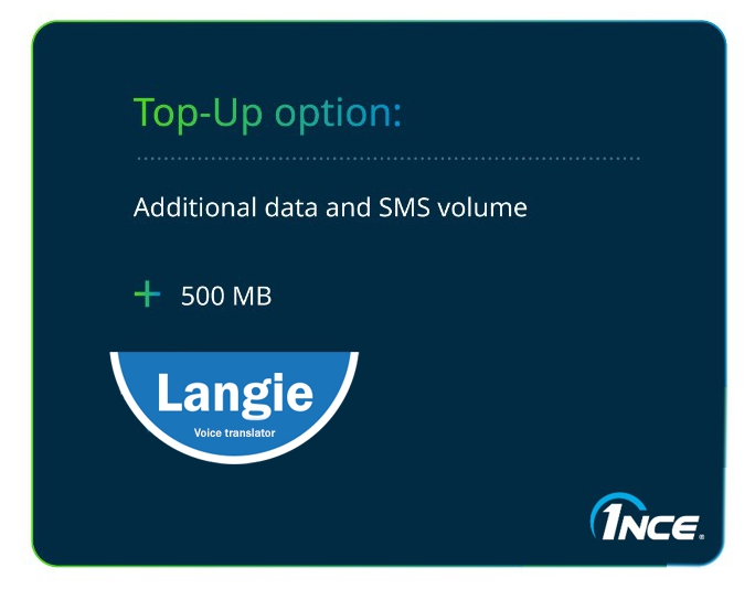 Simkaart - datavolume 500 MB met een snelheid tot 1 Mbit/s