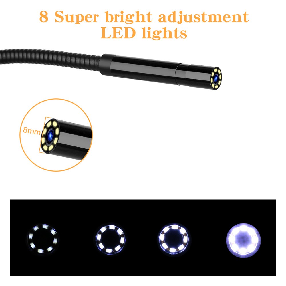 endoscoopcamera met 8 leds