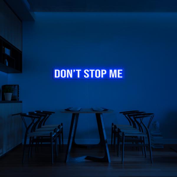 LED neon 3D lichtborden aan de muur - DON´T STOP ME