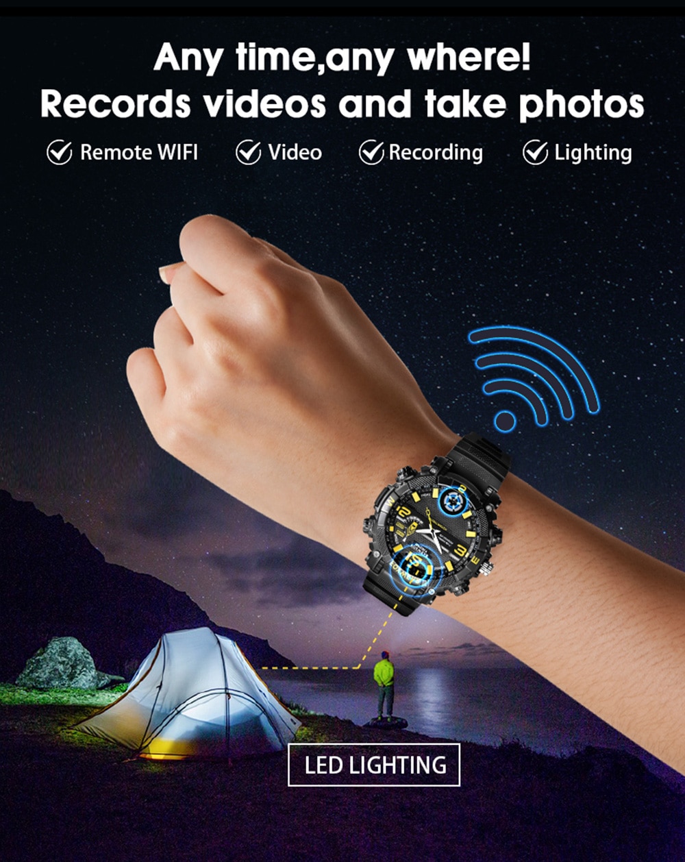 horloges camera wifi