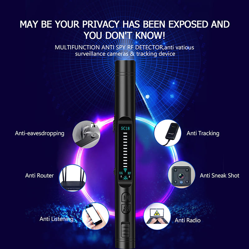 RF-detector - anti-spionagedetectorapparaat (camerabug)