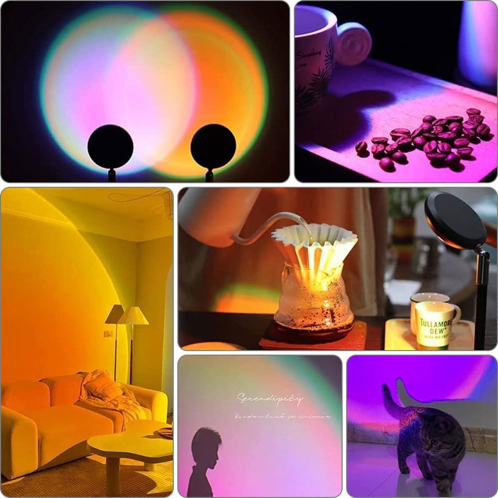 RGB-zonsondergangkleurlamp rond rond voor smartphone