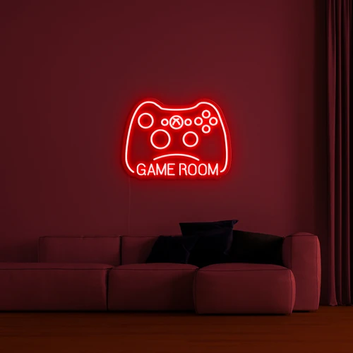 3D-logo op de muur - GAMER