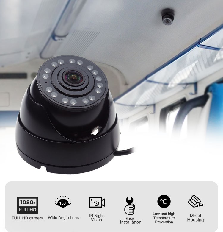 dome mini camera voor bus taxi busjes met nachtzicht