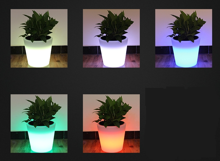 led licht bloempot