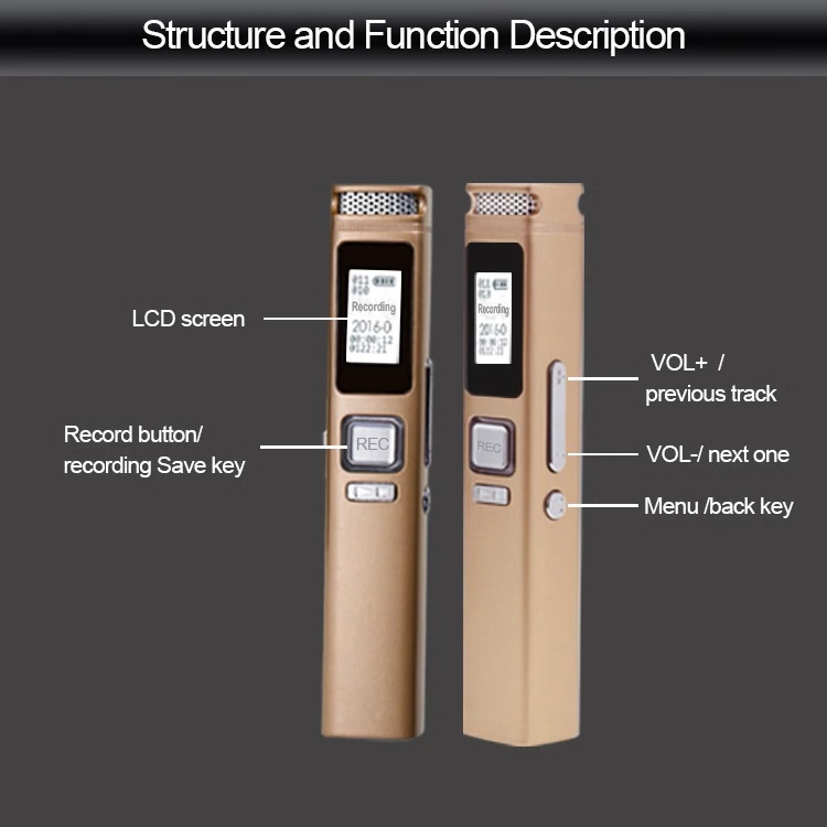 digitale voicerecorder over lange afstand