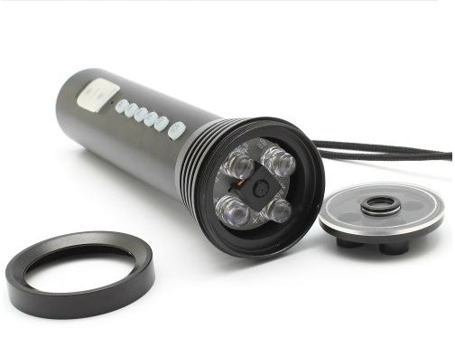 camera met LED-zaklamp + mp3