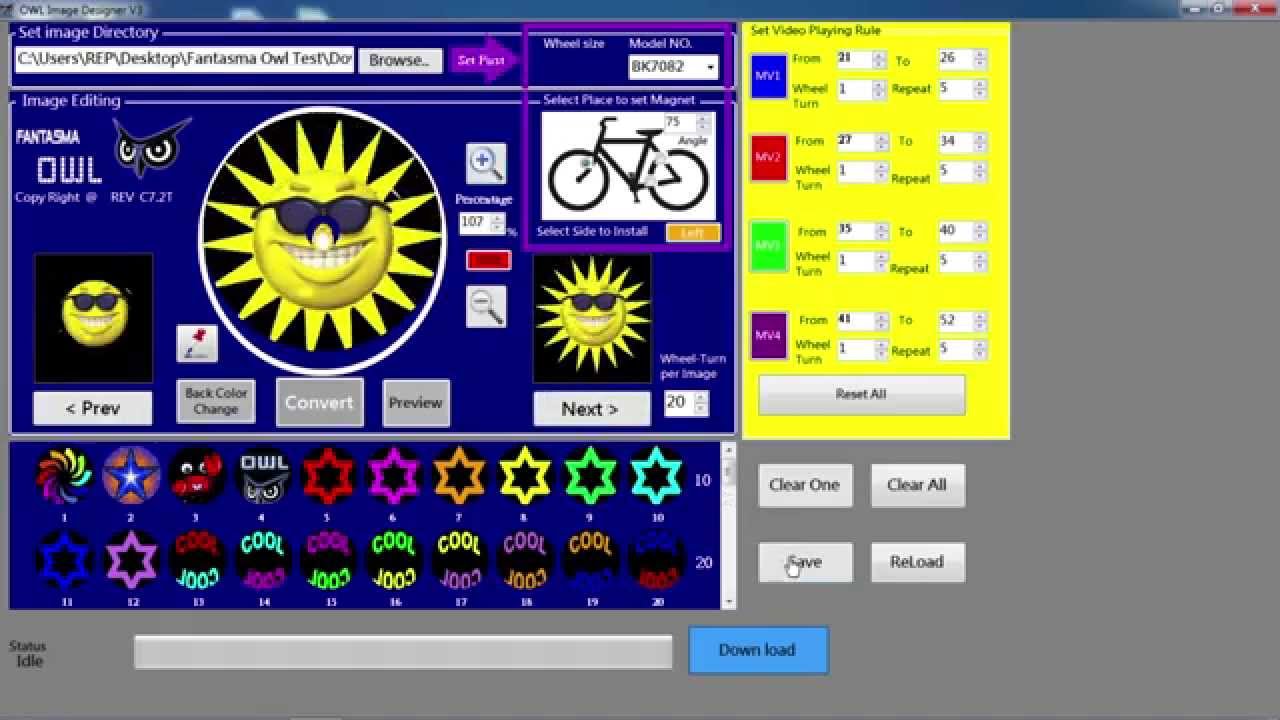 Fantasma OWL programmeerbare verlichtingsfiets