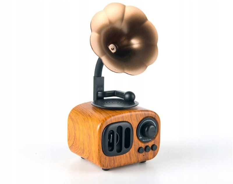 grammofoon mini draagbare radio retro vintage stijl