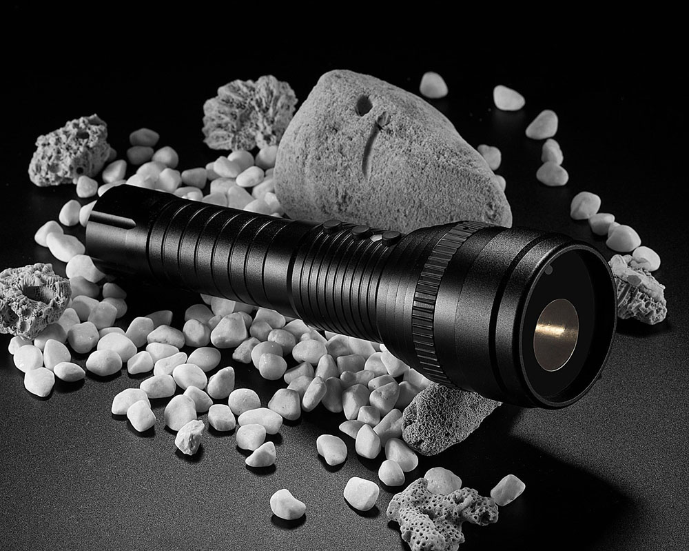 Led-zaklamp met camera