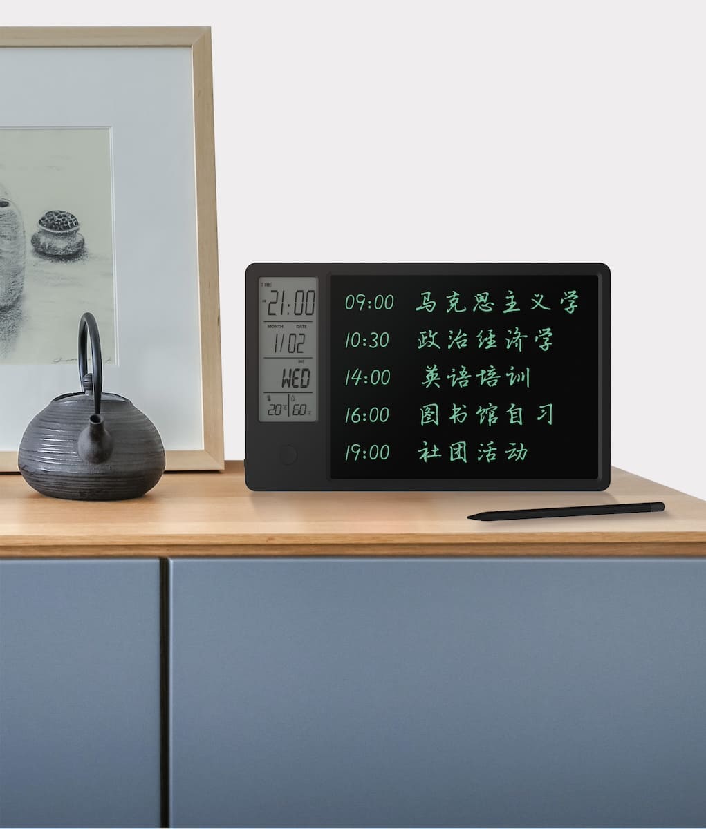 schrijftablet met kalender