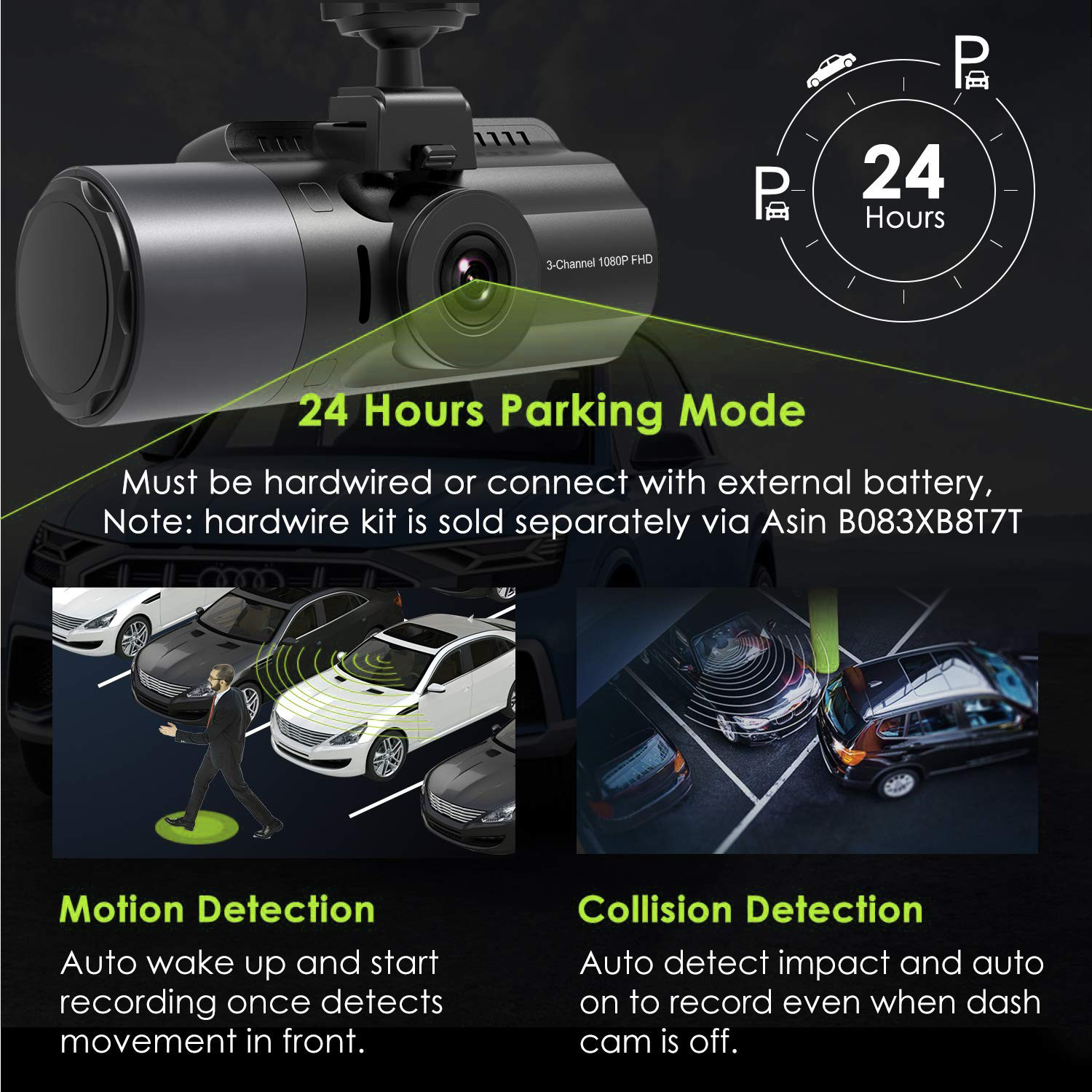 Autocamera Profio S12 parkeermodus