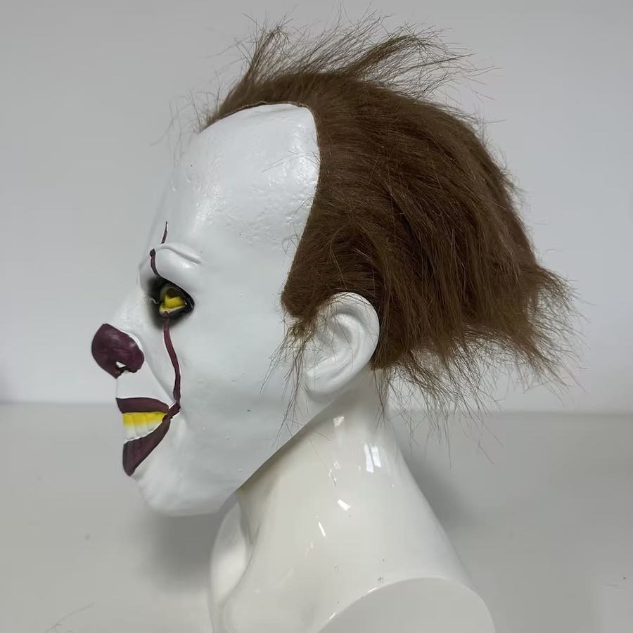 Eng clownmasker voor carnaval