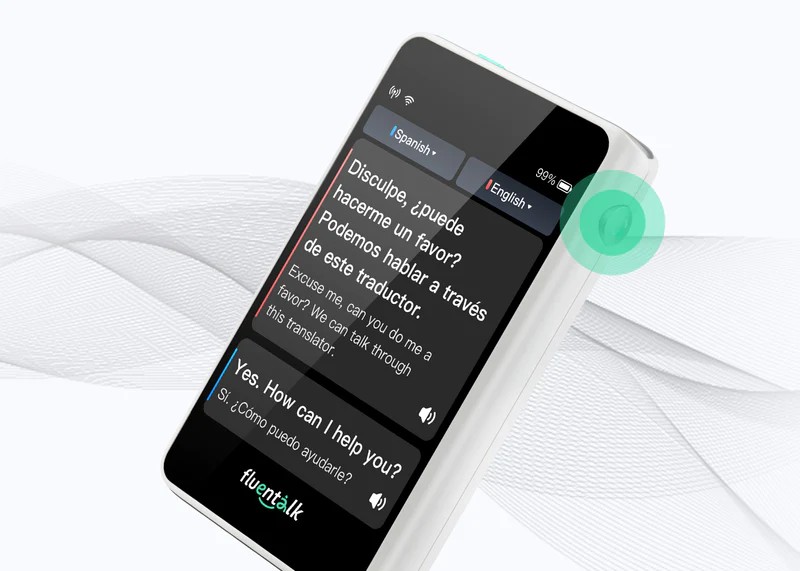 reisvertaler vloeiend T1 mini - vertaling met één knop