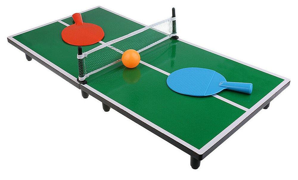 Klein (miniatuur) draagbaar pingpongtafel minibord