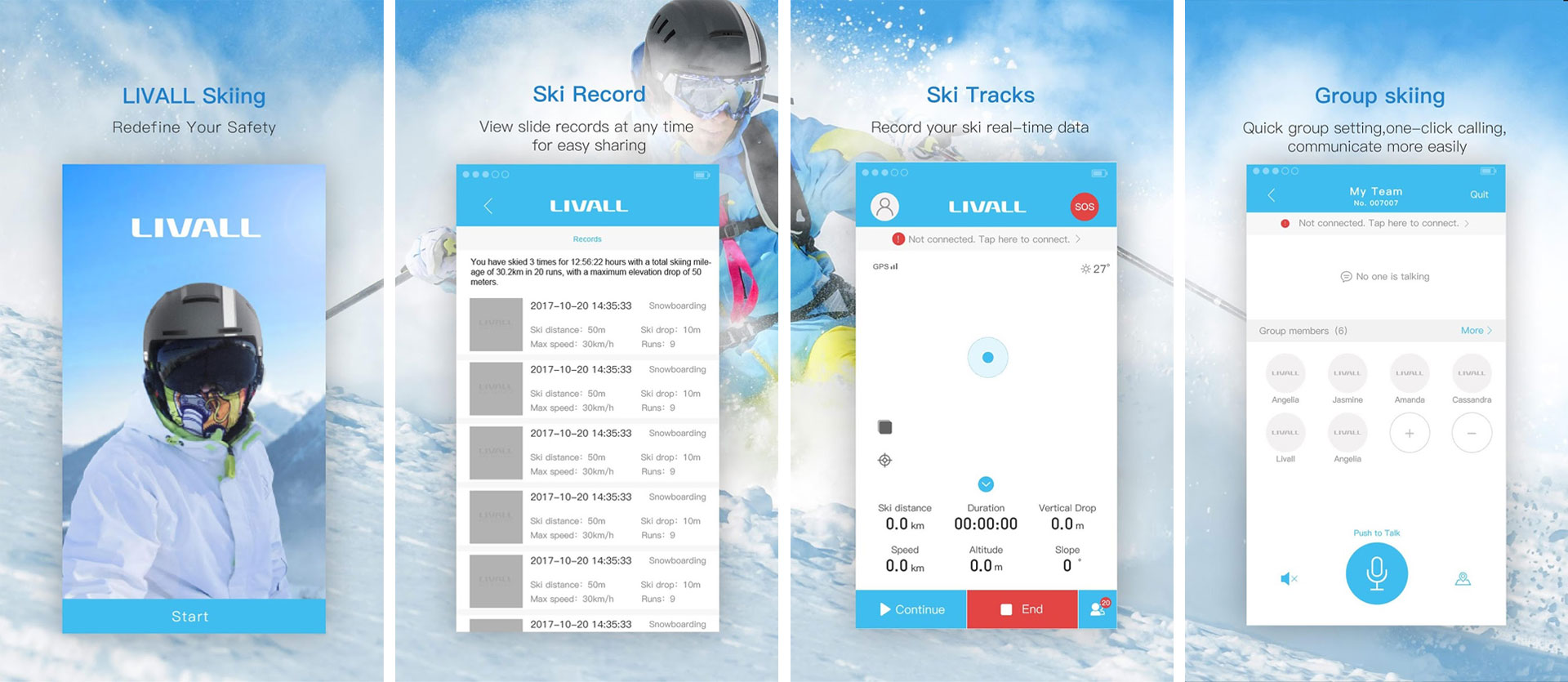 livall ski-applicatie