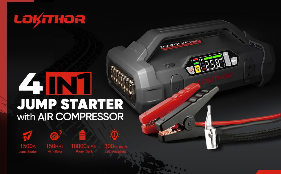 Lokithor Portable - Multifunctionele startdozen voor auto's