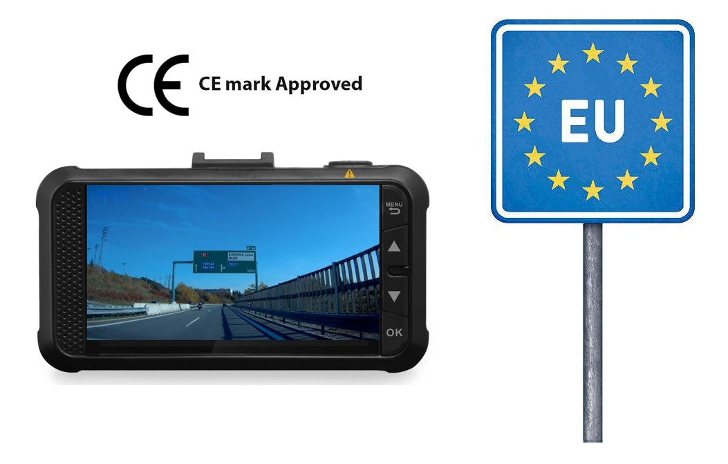 gecertificeerde autocamera dashcam dod gs980d in eu