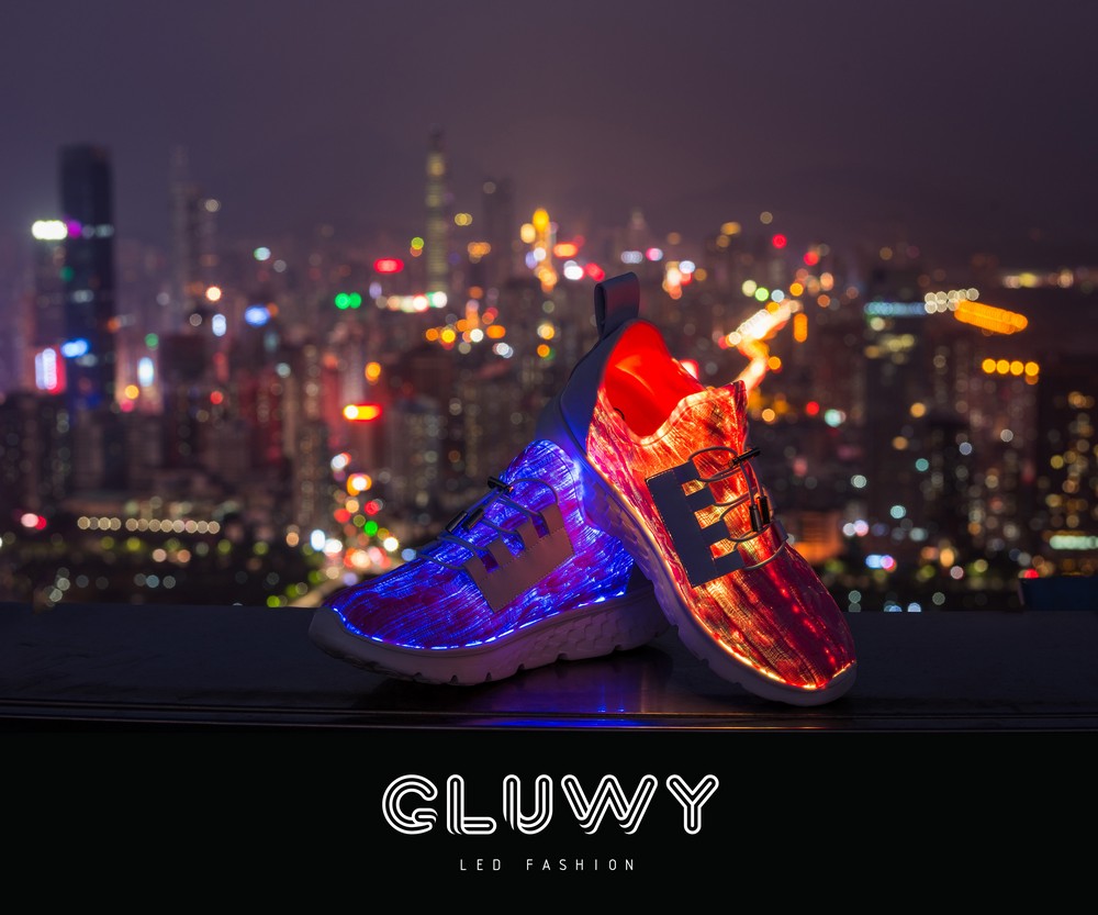 knipperende LED gluwy sneakers