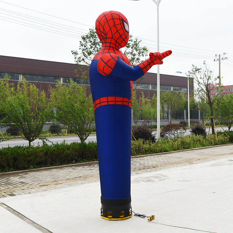 luchtdanser spiderman - dansend beeldje commerciële reclame lucht ballon zwaaiende man