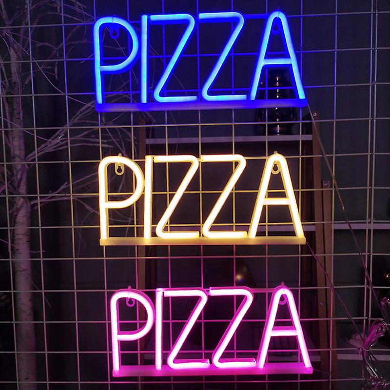 PIZZA lichtgevend logo op de muren leidde neon